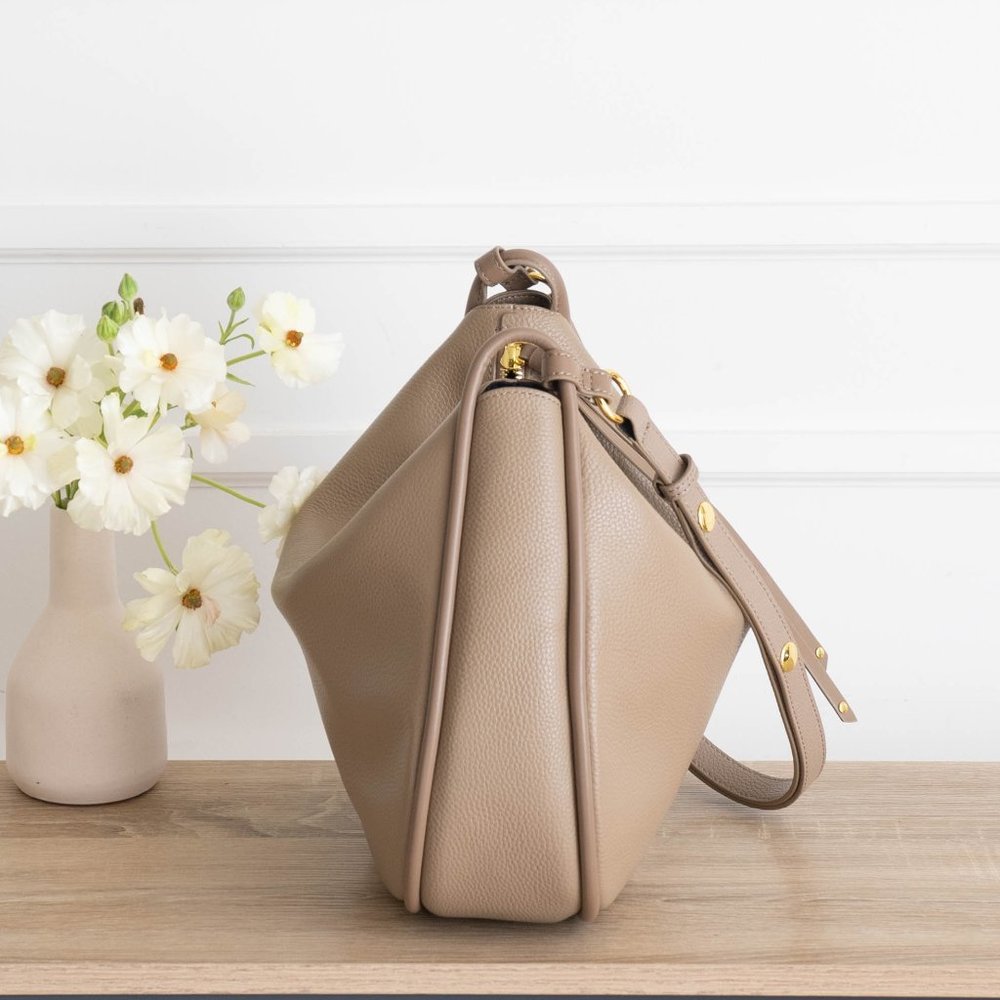 Marley Hobo in Biscotti - Genuine Pebbled Leather - Picture 6 of 13